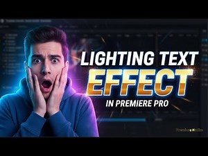 Lighting Text effect in premiere pro by nadim