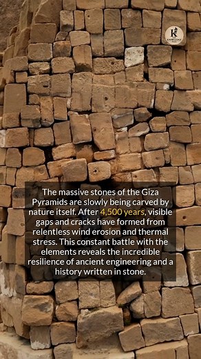 Giza's pyramids reveal a 4,500-year battle against wind, sand, and time. #history #ancient #egypt | Knowledge