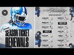 2025 Kentucky Wildcats Football Schedule
