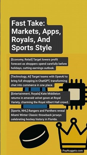 Fast take: markets, apps, royals, and sports style