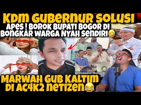 KDM GUBERNUR SOLUSI‼️APES B0R0K BUPATI BOGOR DI BONGKAR WARGANYAH SENDIRI🤣MARWAH GUB KALTIM RUNGK4D😂