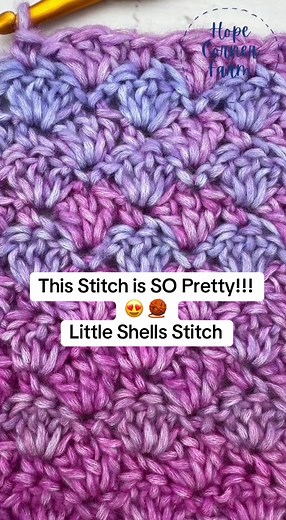 Learn the Easy Little Shells Crochet Stitch Tutorial