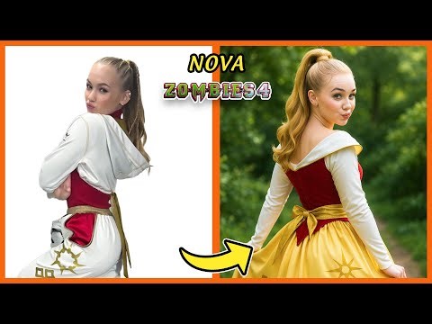 ZOMBIES 4: Dawn of the Vampires Character as DISNEY PRINCESS and Prince | Nova, Addison, Victor, Zed