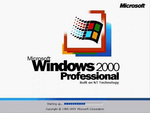 Microsoft: Windows 2000 (Professional Version) Startup Screen - Microsoft 2000