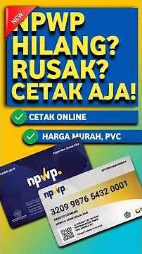 GAMPANG BANGET! CARA DOWNLOAD DAN CETAK KARTU NPWP