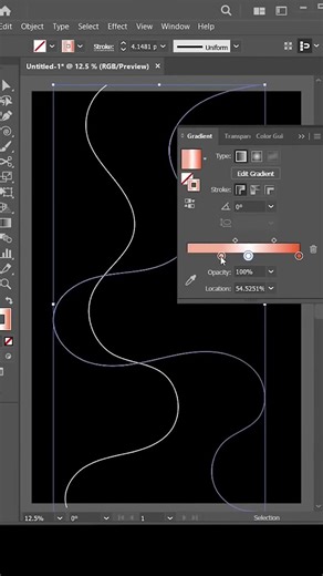 Create Amazing Gradient Line Effect In Illustrator 2026