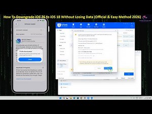 Downgrade 🔽iOS 26 to iOS 18 5 ,iOS17.7 Without Data Loss | Singned & Unsingned IPSW 2026✅