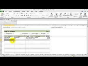 Control de gastos en excel