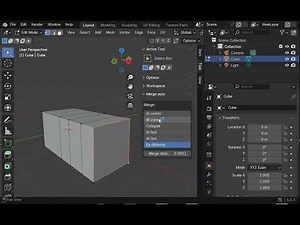 Blender addon Merge auto