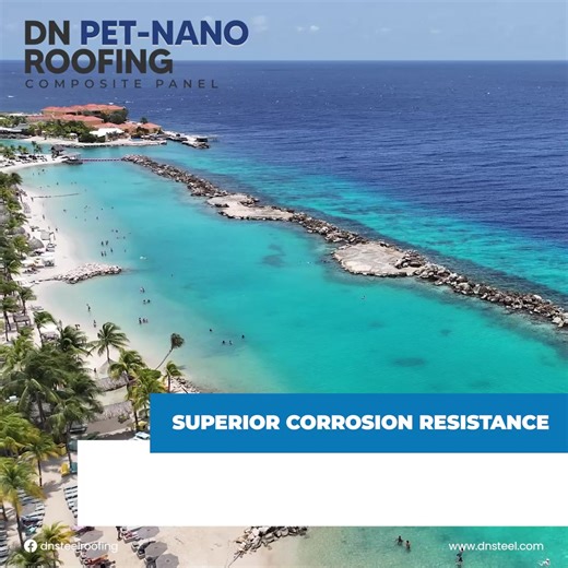 DN Steel Roofing proudly introduces 𝗗𝗡 𝗣𝗘𝗧-𝗡𝗔𝗡𝗢 𝗥𝗢𝗢𝗙𝗜𝗡𝗚 𝗖𝗢𝗠𝗣𝗢𝗦𝗜𝗧𝗘 𝗣𝗔𝗡𝗘𝗟, an innovative material for aluminum and steel coils that combines the strength of Polyethylene Telepthalaid (PET) with advanced nanotechnology. This cutting-edge coating offers unparalleled durability, corrosion resistance, and UV protection, ensuring your roofs remain vibrant and resilient even in the harshest conditions. With its eco-friendly properties and sleek aesthetic finishes, 𝗗𝗡 𝗣𝗘