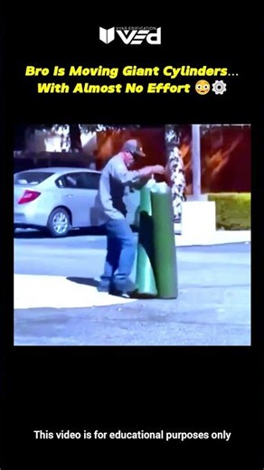 Bro Is Moving Giant Cylinders… With Almost No Effort 😳⚙️ #shorts