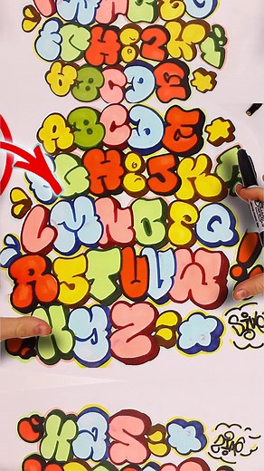 How to Draw Bubble Throwie Letters Tutorial