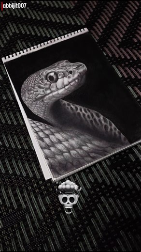 Snake hyperrealstic sketch drawing |How to draw | #shorts #drawing #trending #artist #kids