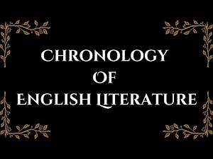 Chronology Of English Literature