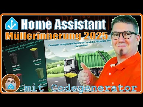 ♻️AWESOME! 🗑️Waste calendar in Home Assistant 2025, with waste collection schedule and code gener...