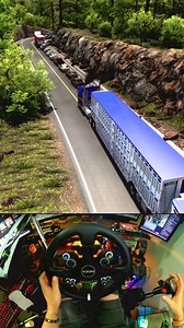 El tráfico estorbando como siempre 🫩🤯 #americantrucksimulator #eurotrucksimulator2 #Videojuegos #pcgaming #pcgamer | DRAKO MX