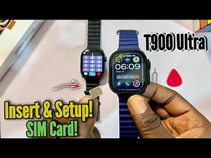 T900 Ultra Smartwatch: How to Insert SIM Card!