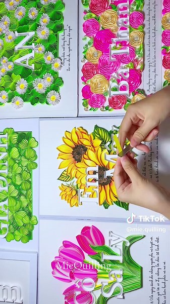 Tranh Quilling #miequilling #handmade #quilling #quillingpaper #quillingdesign