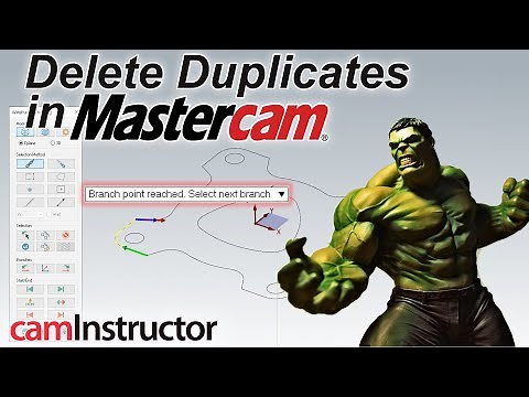 Frustrated by geometry that will not chain in Mastercam? Here's how to Delete Duplicates.