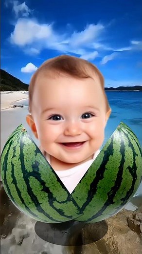 Cute Baby Pooped Out of a Watermelon 🍉😂 | Funny Baby Moments | Baby Comedy Video