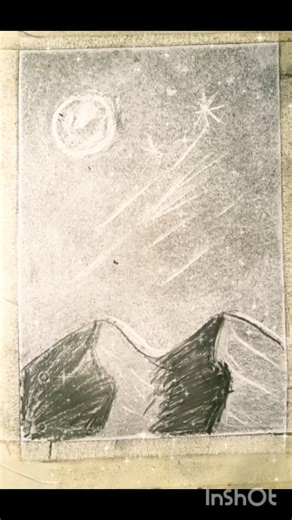 How to make pencil drawing - meteor shower #pencildrawing #creativeart #drawing #art #short