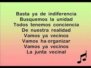 Cancion junta vecinal
