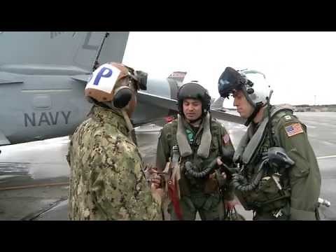 Naval Plane Captain Launches Jet