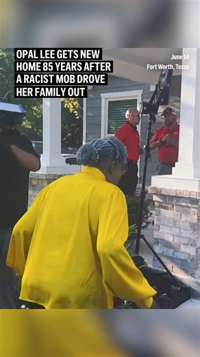Opal Lee, the 97-year-old Texan known for her push to make Juneteenth a national holiday, was given the keys Friday to her new home, which was built on the same tree-lined corner lot in Fort Worth that her family was driven from by a racist mob when she was 12. | AP