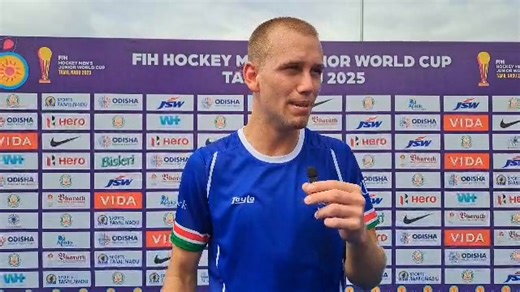 MAN OF THE MATCH ... Josh van der Merwe interviewed after winning the man of the match award in Namibia's 4-2 victory against Egypt at the Junior Men's Hockey World Cup in India. Video: Brian Munango | The Namibian