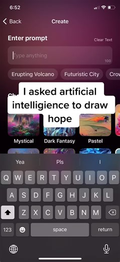 Comment what I should try next 👍 #cool #hope #ai #art #drawing #robot #app #wombo