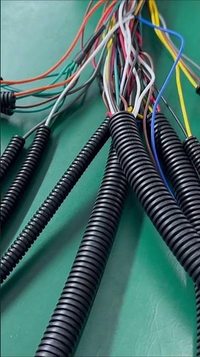 Manual Corrugated Tube Installation for Wire Harnesses