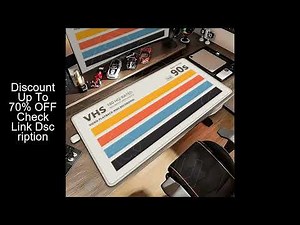 VHS Retro Oversized Mouse Pad 120x60cm Computer Mousepad Minimalism Desk Pad XXXL Stitch Edge Keyboa