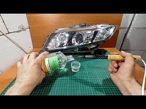 Genius method! Removes scratches from headlights! ONLY 5 minutes.