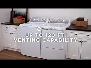 GE Appliances Top Load Dryer with Up to 120 ft. Venting Capability