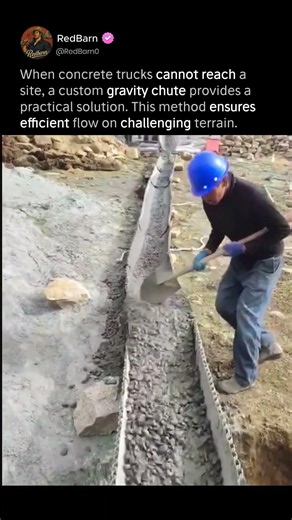 Manual Concrete Transport in Rugged Terrain 🏗️