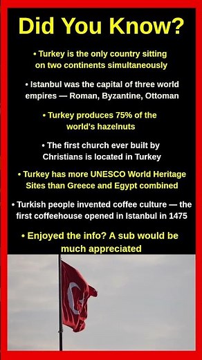 Facts About Turkey That Will Shock You 🇹🇷😱