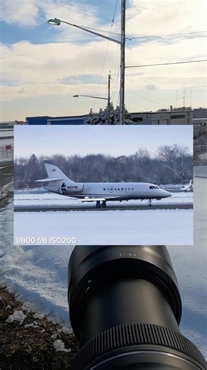 A Snowy Arrival — Falcon 2000 in the Winter ❄️
