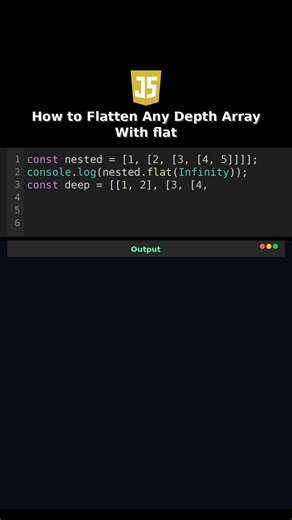How to Flatten Any Depth Array With flat #oneliner