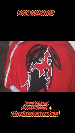 2Pac🌹 #2pacshakur #2pac #2pacmerch #kweensroyaltees #handpaintedclothing #fashionwithpurpose #art