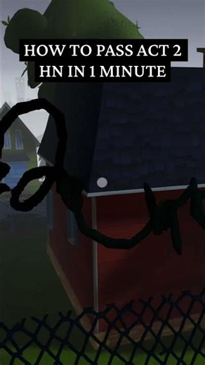 Tutorial on how to beat Act 2 of Hello Neighbor in 1 minute #helloneighbor #secretneighborgameplay