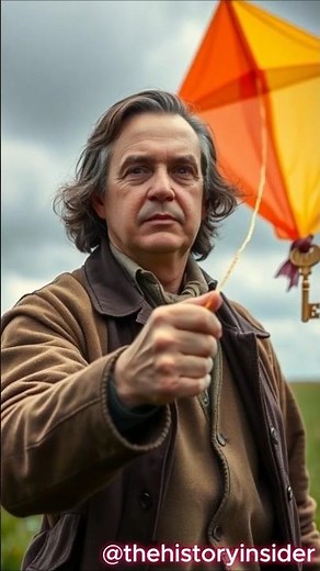 Benjamin Franklin’s Shocking Experiment ⚡️ The Kite That Changed Science! #BenjaminFranklin