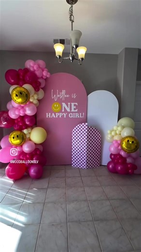 Smiley Face First Birthday Party Décor for Kids
