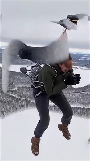 DIY helicopter backpack test… ended exactly how you’d expect 😂