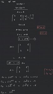 Ex. 1 : Solve the equations 2x 5y=1 and 3x 2y=7 by the method o... | Filo