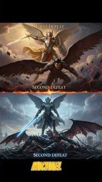 The Two Times Archangel Michael Defeated Lucifer #shorts