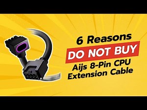 AIJS 8-Pin CPU Extension Cable Review | 6 Reasons NOT To Buy ⚠️🔌