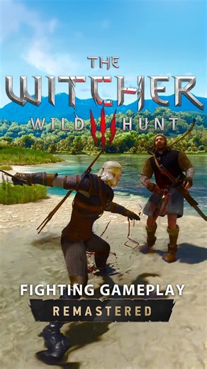 The new Fighting Swordplay Gameplay from The Witcher 3 Remastered looks AMAZING👀⚔️