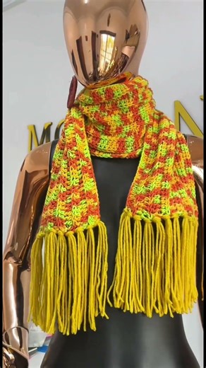 Crochet Scarf Tutorial for beginners ⬆️ #crochetscarf #scarftutorial