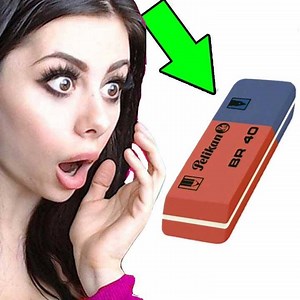 15M views · 6.4K reactions | Wait, You're Telling Me The Blue Eraser Is Actually Meant For Ink? 廊 | AzzyLand | Facebook