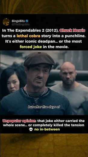 Iconic or Cringe? The Expendables 2 Moment Everyone Debates